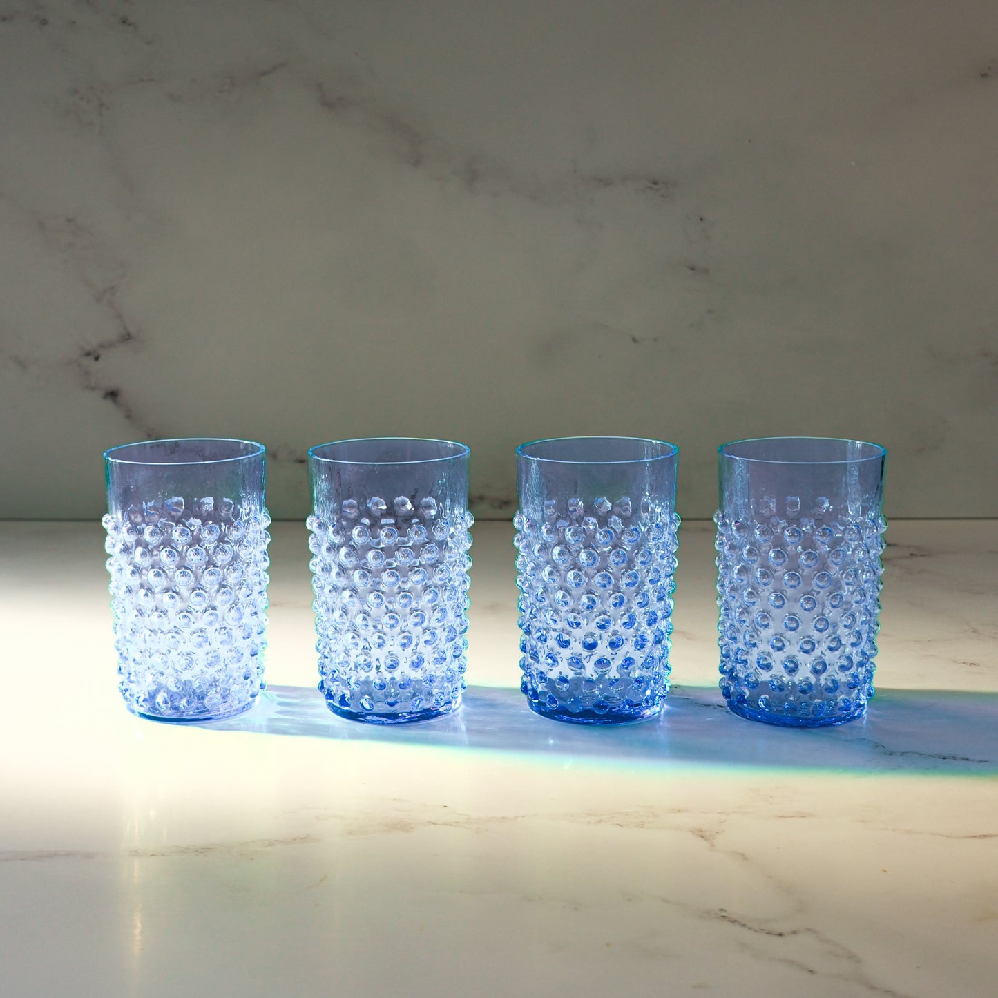 Light Blue Hobnail Tumbler | Set of 6