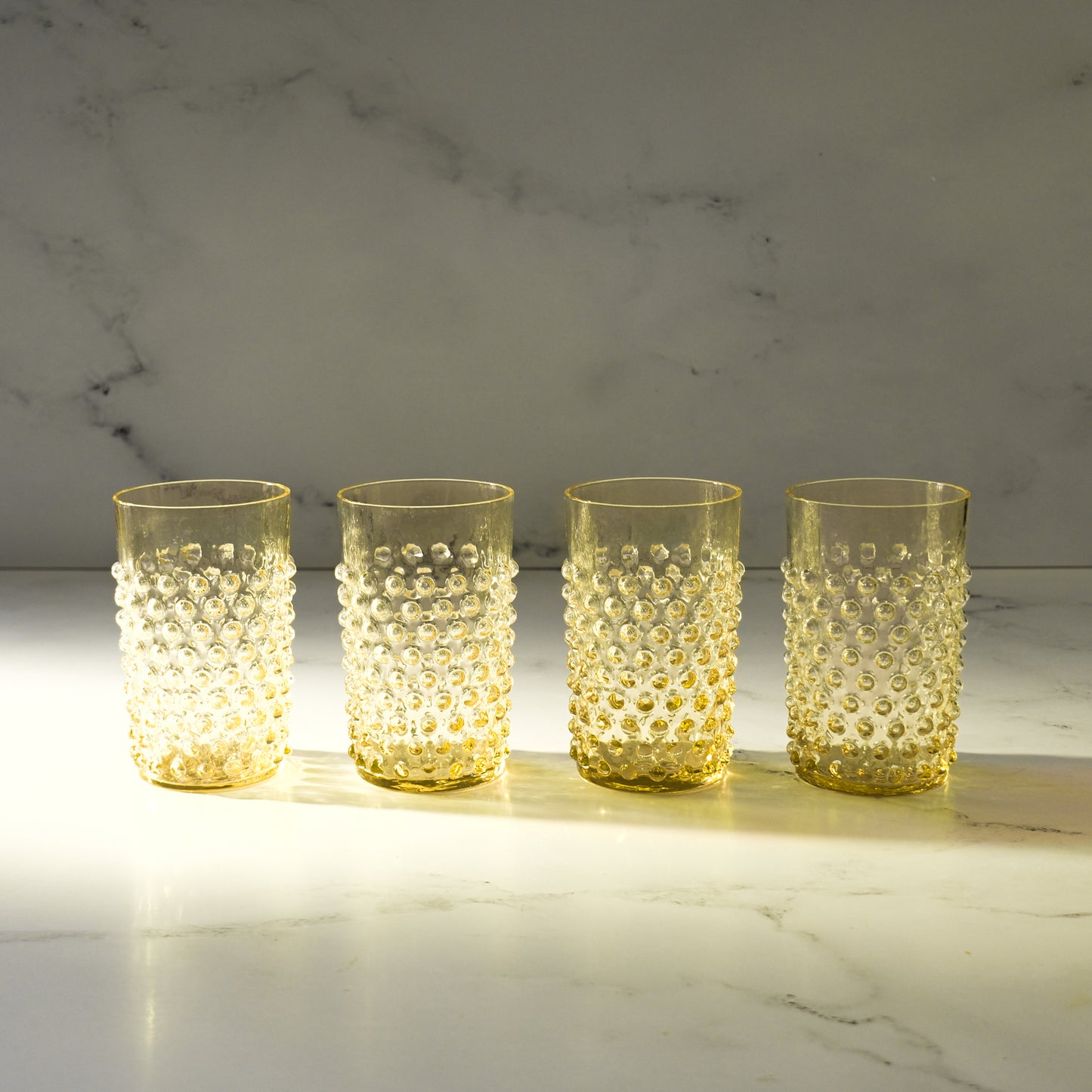 Citrine Hobnail Tumbler | Set of 6