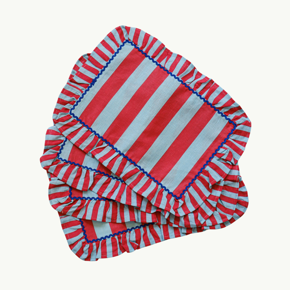 Ruffle Stripe Placemat | Set of 4